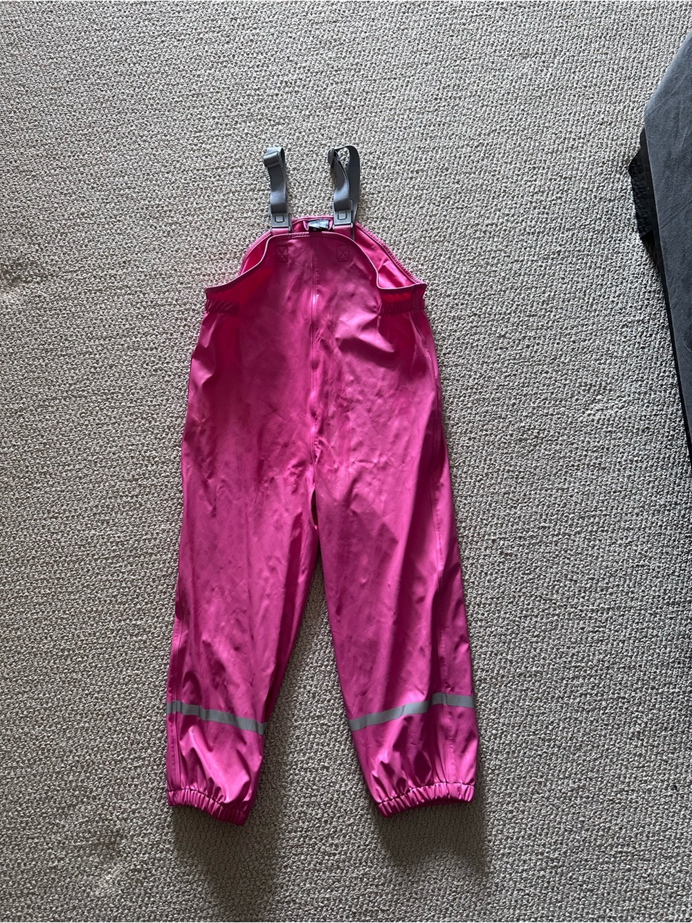Kids Pink Waterproof Rain Overalls